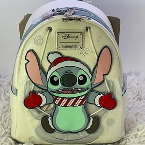 Loungefly Stitch Holiday Mini Bag - Blue and Red